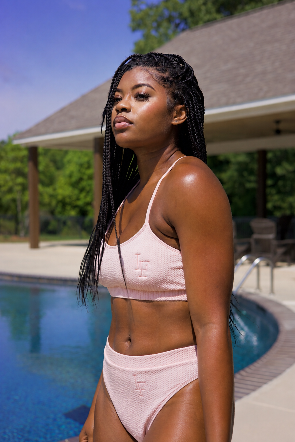 LuLuFIT high waisted swimsuits