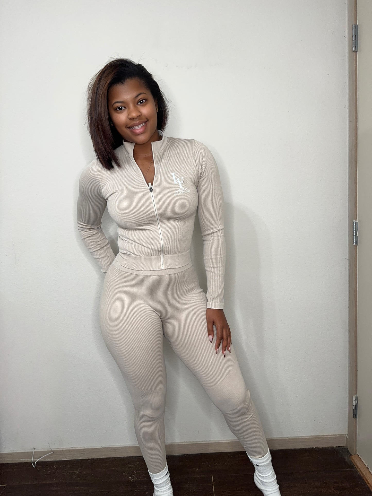 Two piece ribbed set