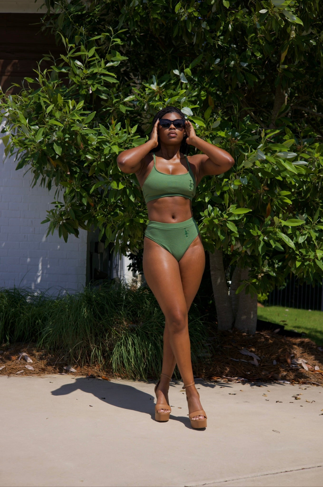 LuLuFIT high waisted swimsuits